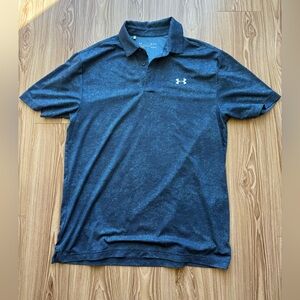 Under Armour HeatGear Polo Dark Blue Polo - Men’s Medium